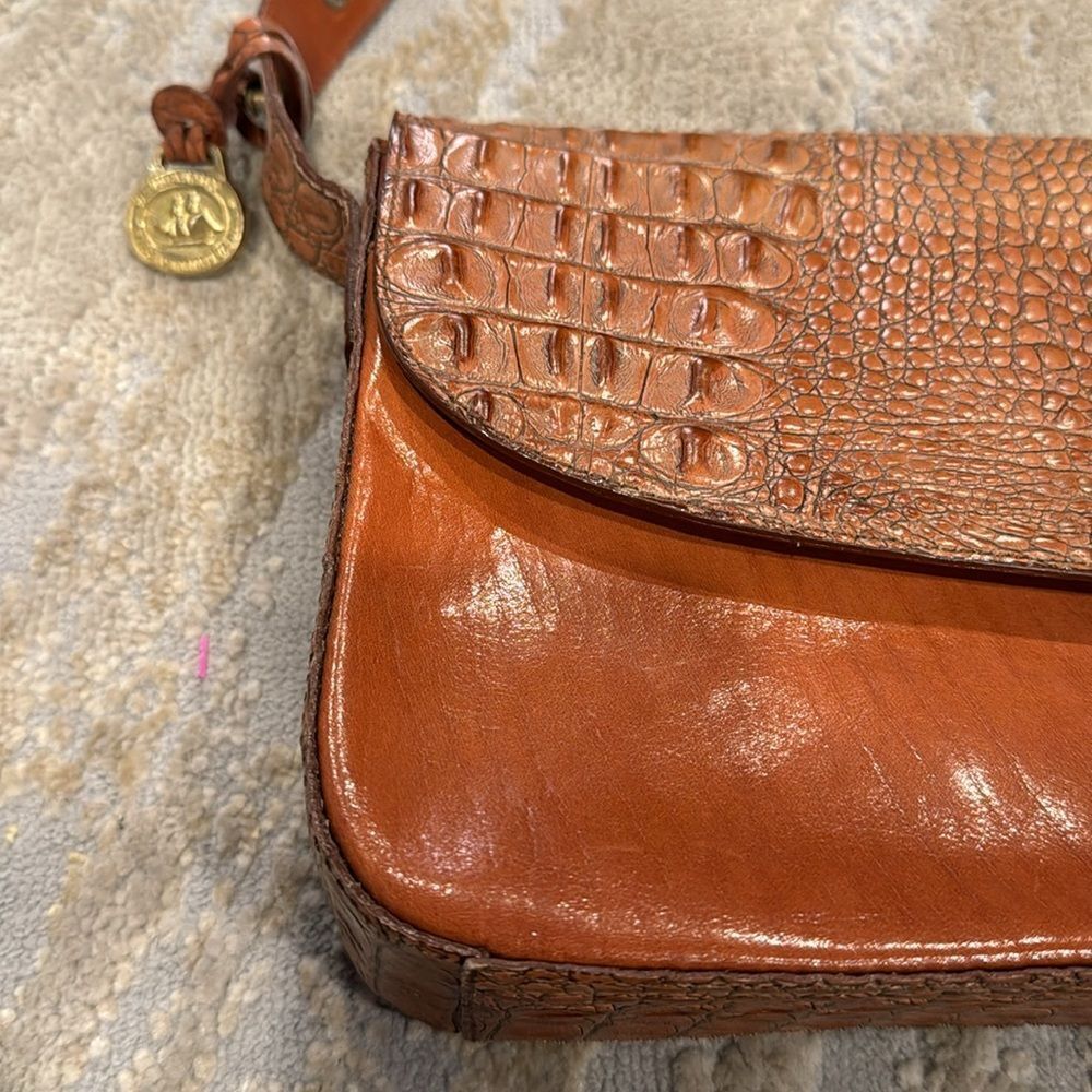 VTG Brahmin alligator skin light brown shoulder bag in amazing condition for age - Picture 3 of 16